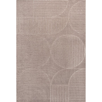 Nordby Geometric Arch Scandi Striped Area Rug